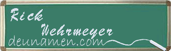 Rick Wehrmeyer Visitenkarte